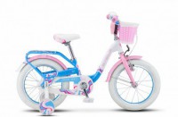 Детский велосипед Stels Pilot-190 16" V030 Белый розовый голубой 2022 - магазин СпортДоставка. Спортивные товары интернет магазин в Казани 